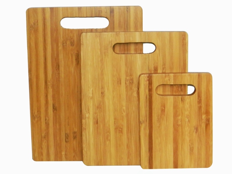 Superior Bamboo Cutting Board Set with Integrated Handles - Eco-friendly Kitchen Essentials